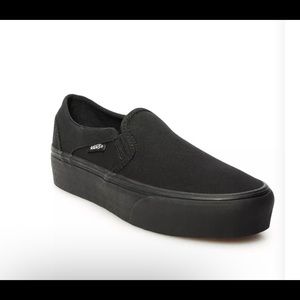Vans All Black Platforms Never Worn Size 6 Womens